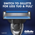 Gillette Mach3 Razor Refills for Men, 12 Razor Blade Refills