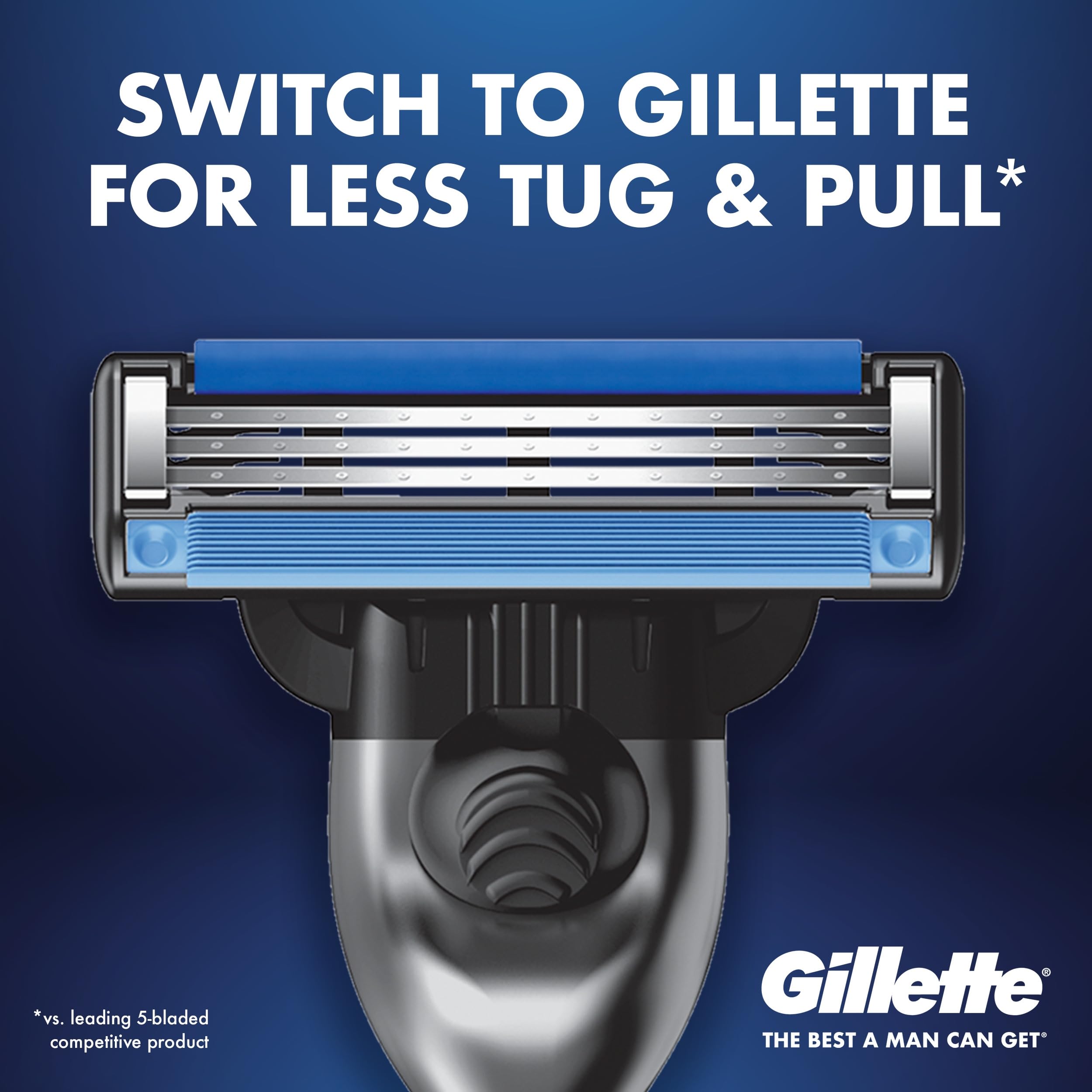 Gillette Mach3 Razor Refills for Men, 12 Razor Blade Refills