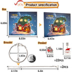Buy now Christmas Advent Calendar Bracelets 2025 for Girls 24 Days Xmas Countdown Calendar DIY Jewelry Making Kit Gift 22 Charm Beads 2 Bracelets for Kids Teens Women at indiglob india