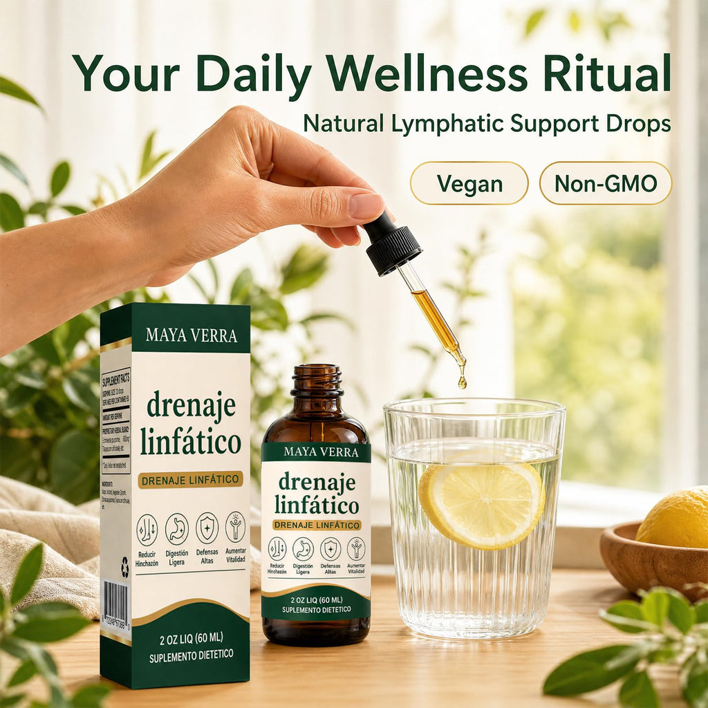 Mayaverra Drenaje LinfáTico Gotas, Lymphatic Drainage Drops,Helps Support Fluid Balance and Body Care Routine