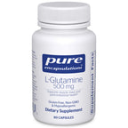 Pure Encapsulations L-Glutamine 500 mg, 90 Capsules | Supplement for Immune and Digestive Support, Gut Health and Lining, Metabolism, and Muscle Support*