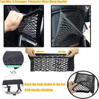 DYKESON Dog Car Net Barrier Pet Barrier with Car Mesh Organizer for Dog & Child, Safety Divider with Upgraded Storage Pouch, Easy Install for Cars & SUVs