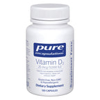Pure Encapsulations Vitamin D3 25 mcg (1,000 IU), 60 Capsules | Supplement to Support Bone, Joint, Breast, Heart, Colon and Immune Health*, with Premium Vitamin D