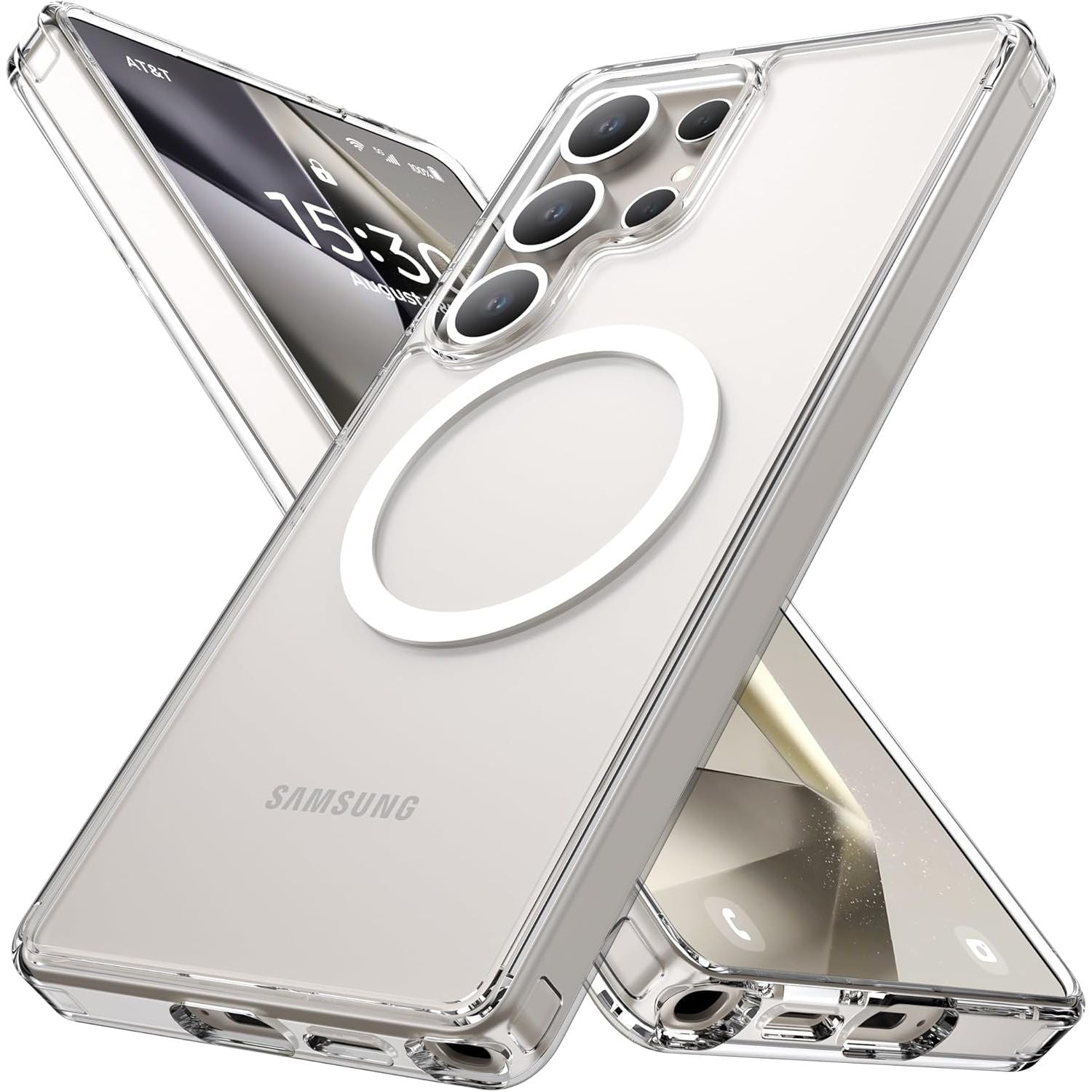 Buy now RAPTIC Shield Crystal Case for Samsung Galaxy S24 Ultra, [13FT Mil-Grade Drop Protection], [Not Yellowing Tech], Durable Anodized Shockproof Aluminum Frame Slim Samsung S24 Ultra Case, Iridescent S25 Ultra 6.9" Clear at indiglob india