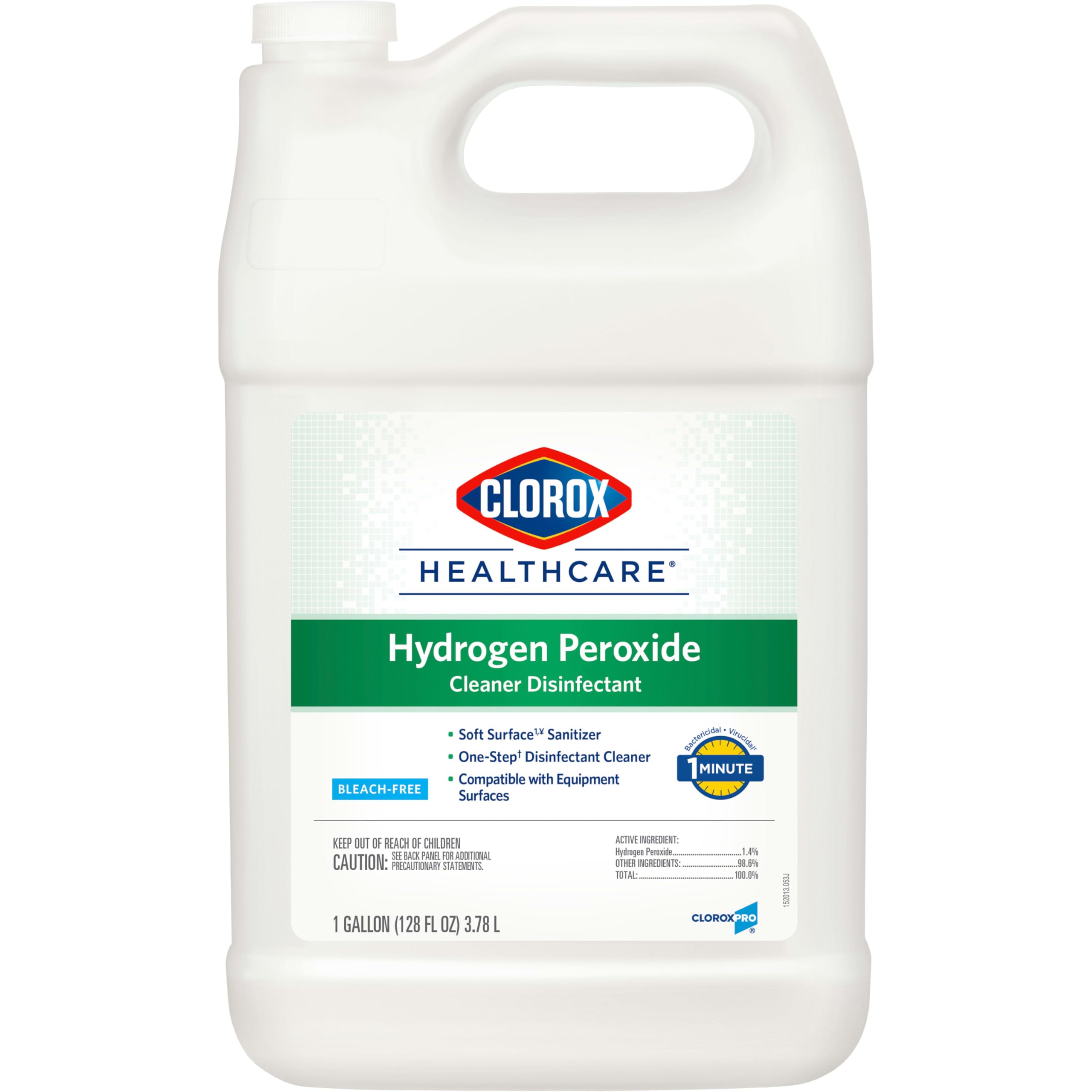 Buy now Clorox Healthcare Hydrogen Peroxide Cleaner Disinfectant Refill, Bleach Free, 128 Fluid Ounces (Package May Vary) at indiglob india