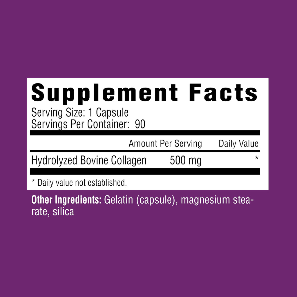 Rejuvicare Super Collagen Capsules for Beauty, Healthy Joints, Hair, Skin, & Nails, 90 Servings, Multi, (N8745)