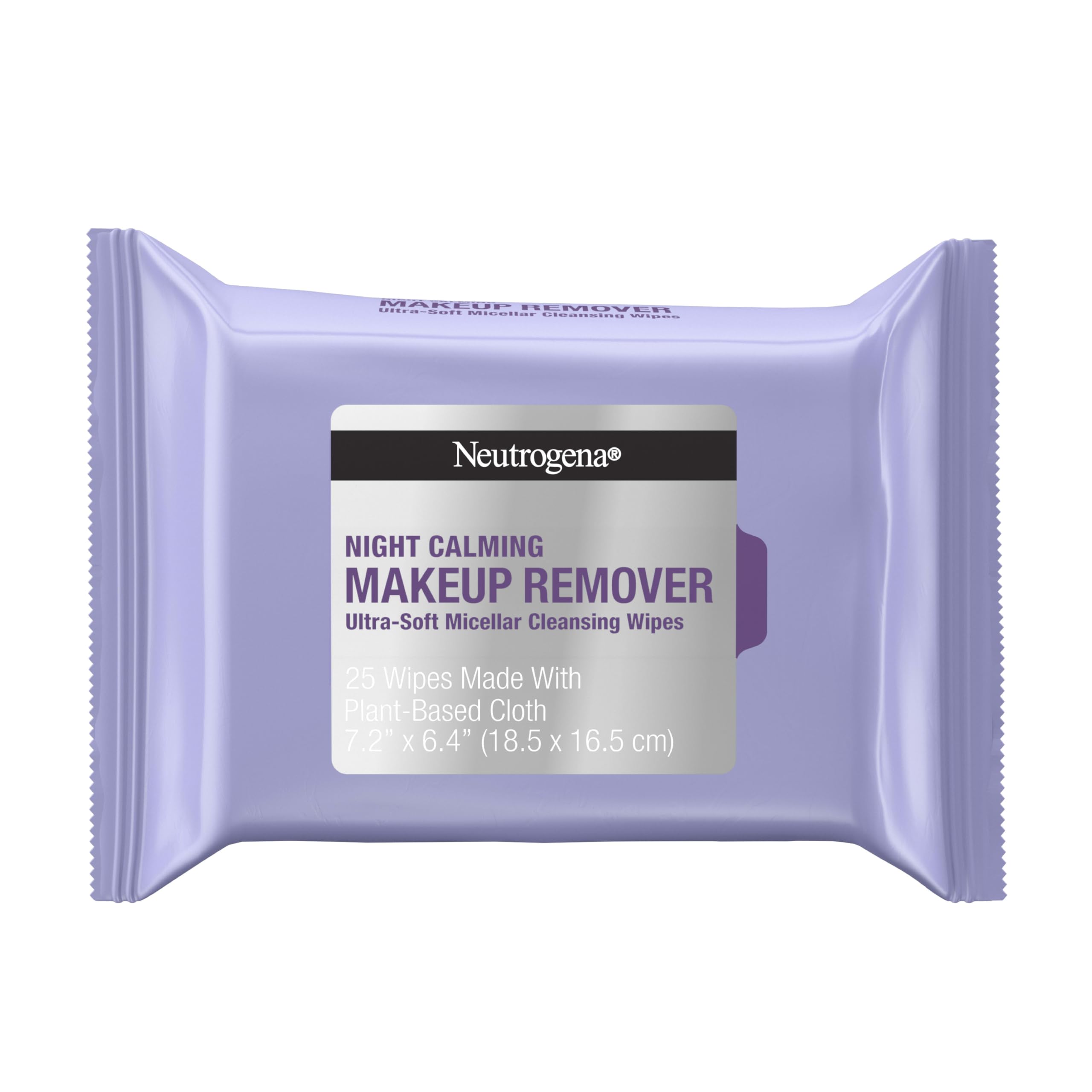 Buy now Neutrogena Makeup Remover Night Calming Cleansing Towelettes, Disposable Nighttime Face Wipes to Remove Dirt, Oil & Makeup, 25 ct at indiglob india