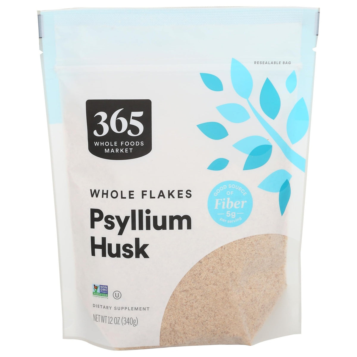 365 by Whole Foods Market, Psyllium Husk Conventional Ca Only, 12 Ounce