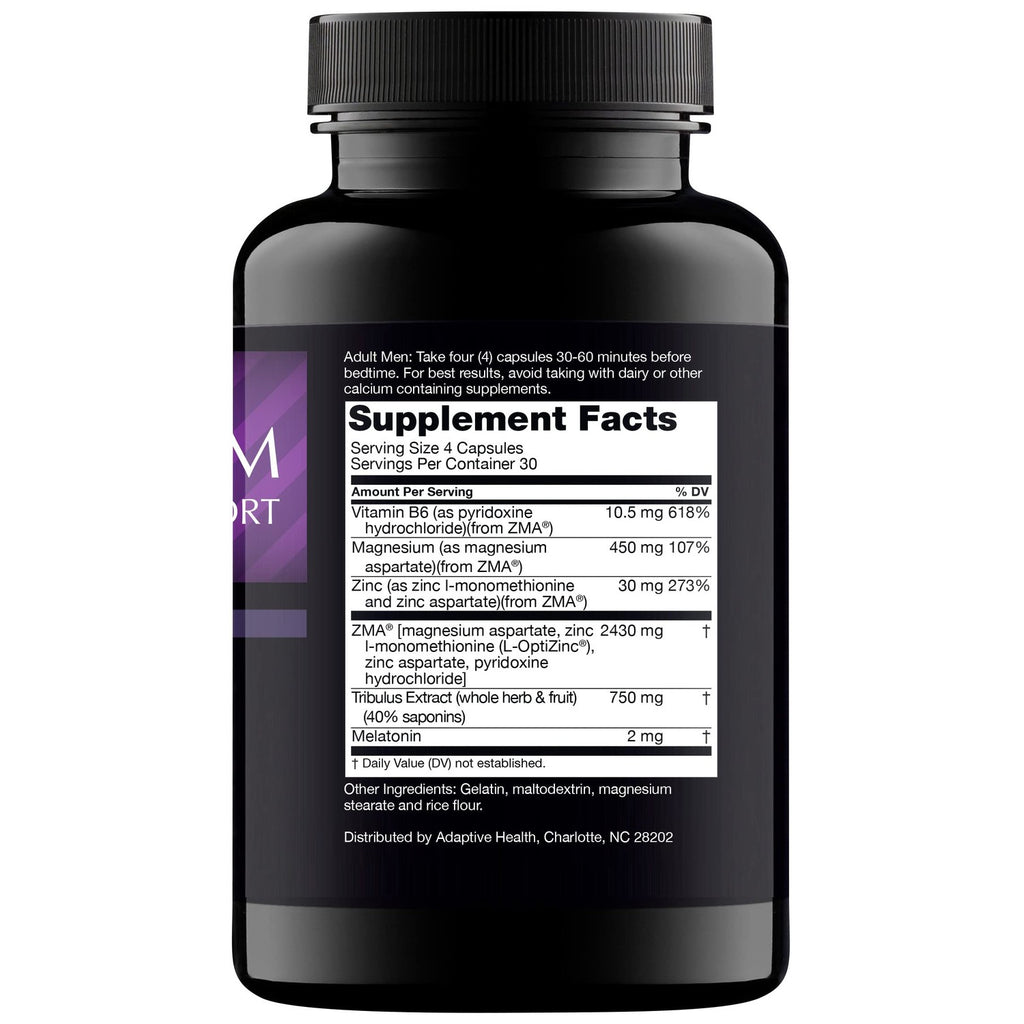 Nugenix PM ZMA - Nighttime Free Testosterone Booster for Men, 120ct