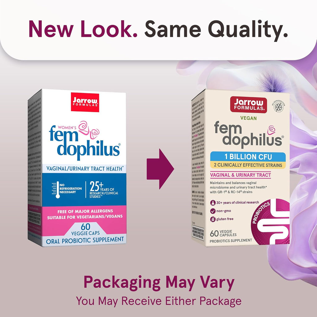 Buy now Jarrow Formulas Fem-Dophilus - 1 Billion Organisms Per Serving - 60 Veggie Capsules - Womenâ€™s Probiotic - Urinary Tract Health - Up to 60 Servings at indiglob india