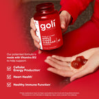 Goli Apple Cider Vinegar Gummies - Worlds First ACV Gummy with Vitamin B12, Beetroot & Pomegranate - Vegan, Non-GMO, Gluten-Free, 120 Count (2 Pack)