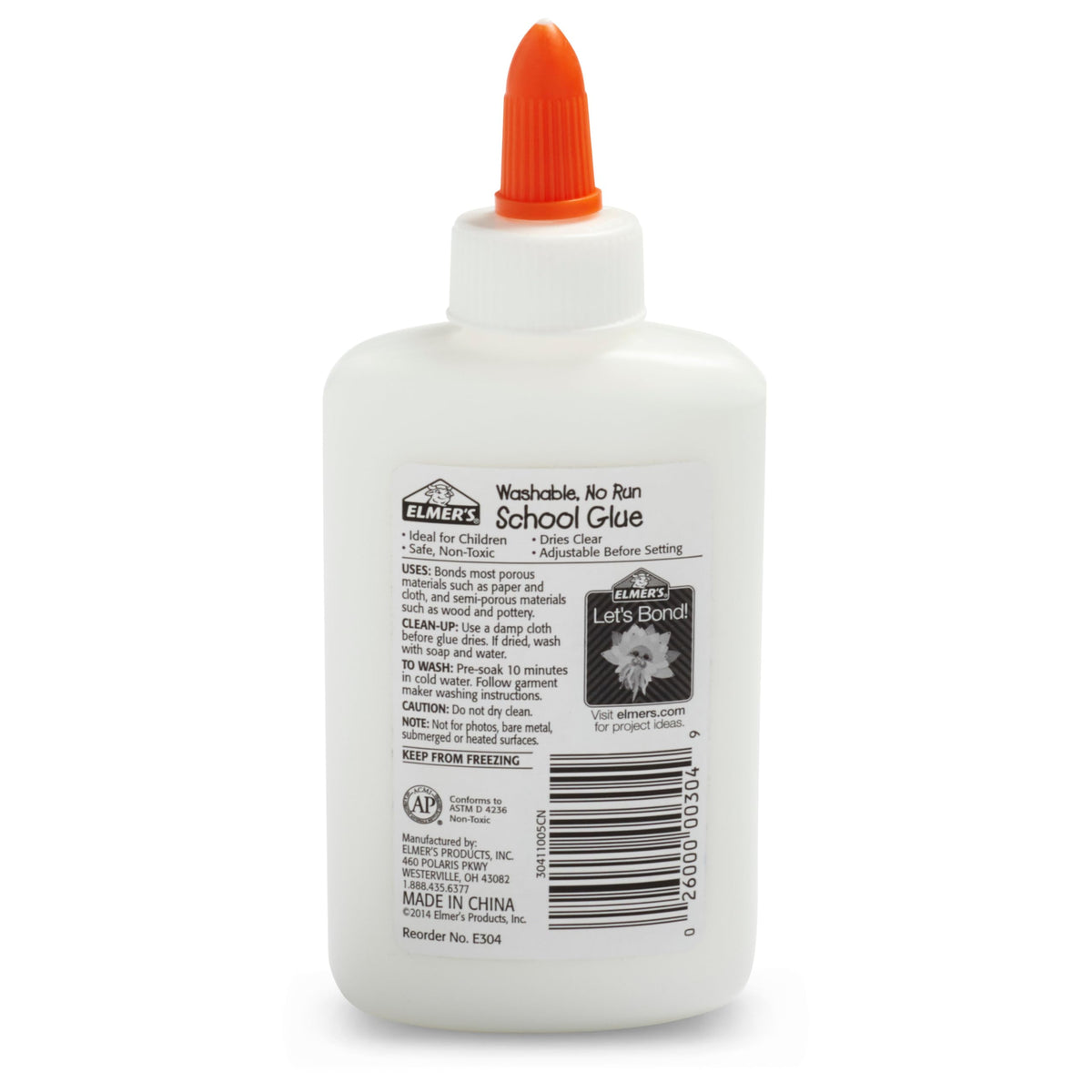 Elmer's Liquid School Glue, Washable, Safe and Nontoxic, 4oz, 1 Count - Back to School Supplies