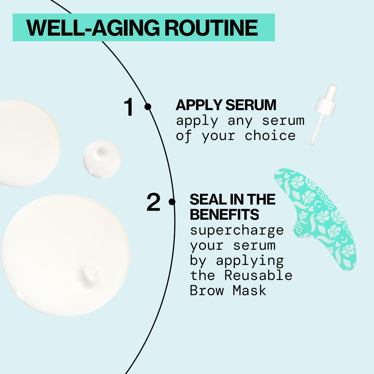 Pacifica Reusable Brow Mask – 100% Silicone Forehead Wrinkle Patch for Brow Lift, Reusable Anti-Wrinkle Pad Smooths Frown Lines, Vegan, Fragrance-Free, Vegan & Cruelty-Free, 1 Piece