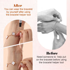 2 Pcs Bracelet Helper Tool Easy to Put on Yourself