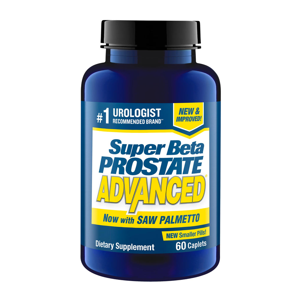 SUPER BETA PROSTATE Advanced with Saw Palmetto, Prostate Support, 60 Count | Prostate Health Supplements for Men, Bladder & Urinary Support, Promote Sleep