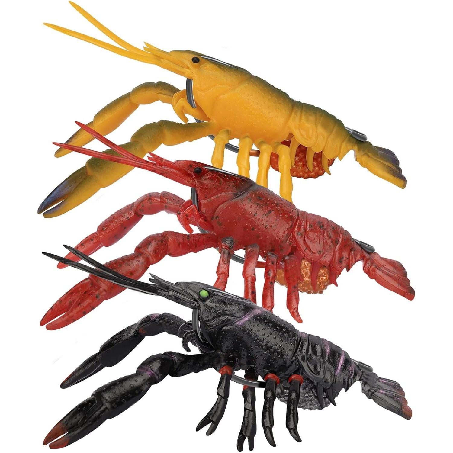 Buy now TRUSCEND Pre-rigged Fishing Jig Lures for Freshwater and Saltwater, Innovative Super Durable TPE Bass Lures, Lifelike Shrimp Crayfish Swimbait, Weedless Lure for Crappie Trout Walleye, Keep Separately B1-3"-0.75oz at indiglob india
