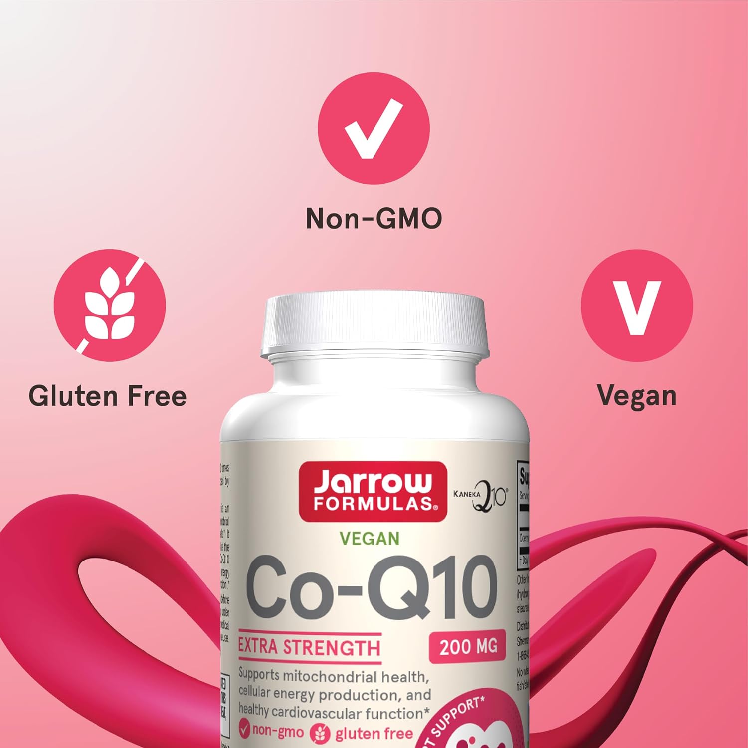 Buy now Jarrow FormulasÂ® Co-Q10, 200 mg, Antioxidant Support for Mitochondrial Health, Cellular Energy Production and Healthy Cardiovascular Function, 60 Veggie Capsules, 60 Day Supply at indiglob india
