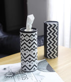 Small Car Tissues Holder with Facial Tissues - 4PK - Tisses for Car Travel Tissue Tubes Box Container Cylinder for Vehicle Cup Holder