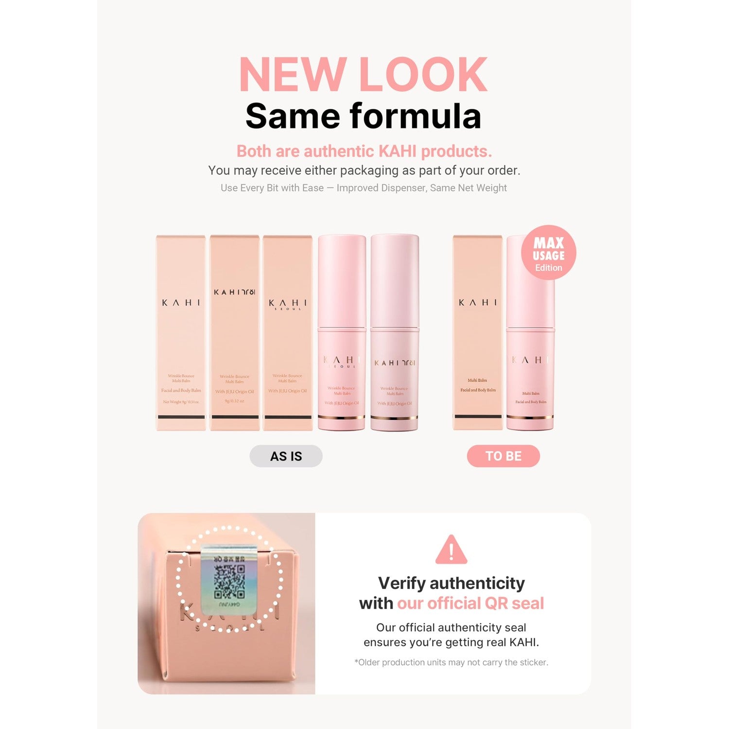 KAHI Wrinkle Bounce Multi Balm Stick - PDRN Collagen Facial & Body Balm | PDRN + Collagen, 48-Hour Hydration, Multi-Purpose Balm, Face Care, Eye Care, Lip Care, Neck Care, Makeup Base, Portable Stick