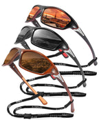 Buy now FAGUMA Sports Polarized Sunglasses For Men Cycling Driving Fishing UV400 Protection at indiglob india