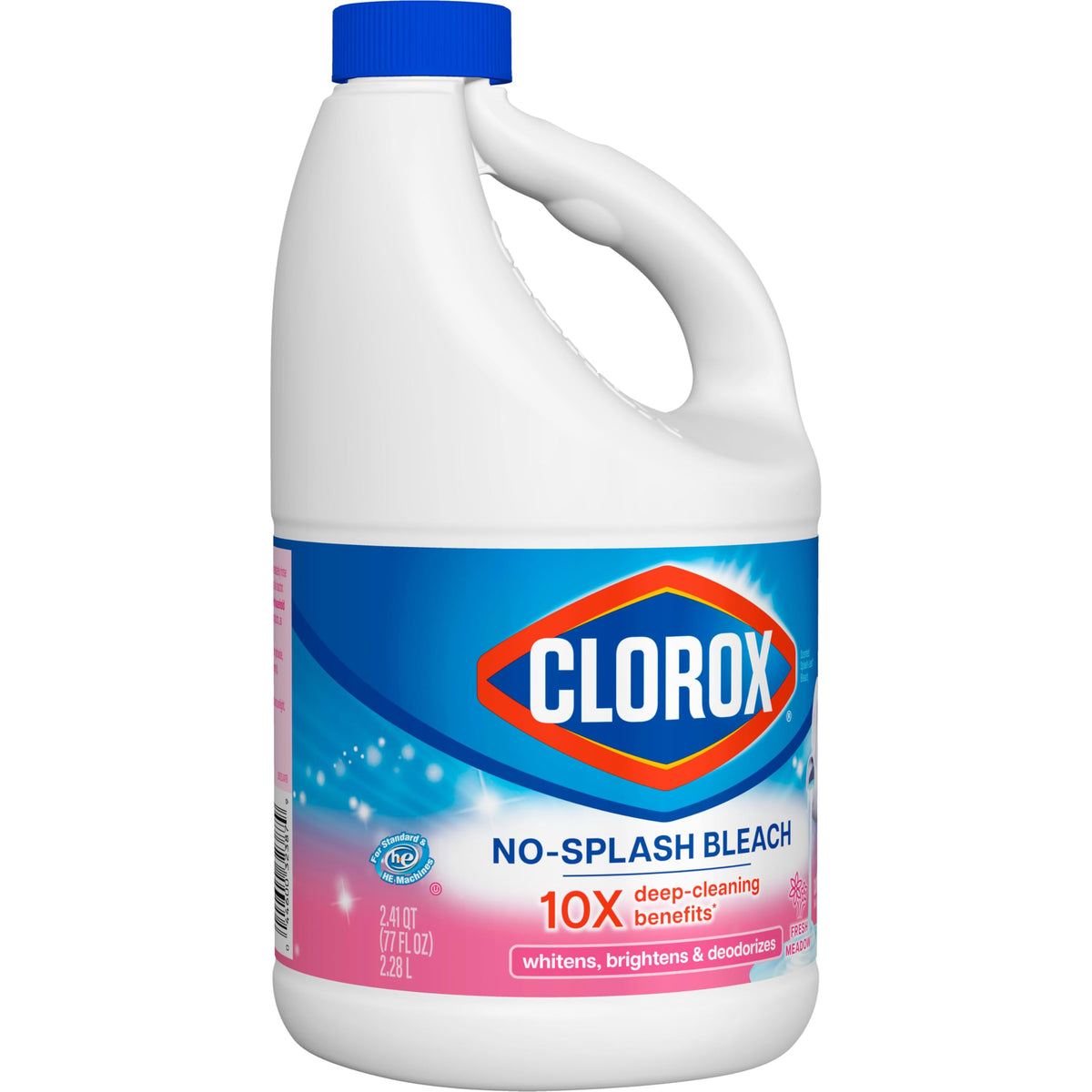 Clorox No Splash Bleach, Morning Bloom, 77 Fluid Ounces (Package May Vary)