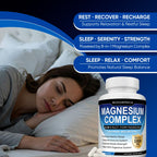 Magnesium Complex 1000mg, 8-in-1 Magnesium Supplement Capsules with Glycinate, Citrate, Malate & Taurate, Supports Muscle, Bone, Energy & Daily Wellness, for Women & Men, 180 Capsules