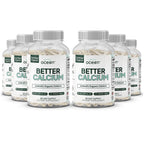 Organics Ocean Better Calcium - Organic Red Algae Calcium with Vitamin D3 and K2 Supplements - Supports Bone Structure, Joint Comfort & Encourages Healthy Aging - Plant-Based, Non-GMO - 6 Pack