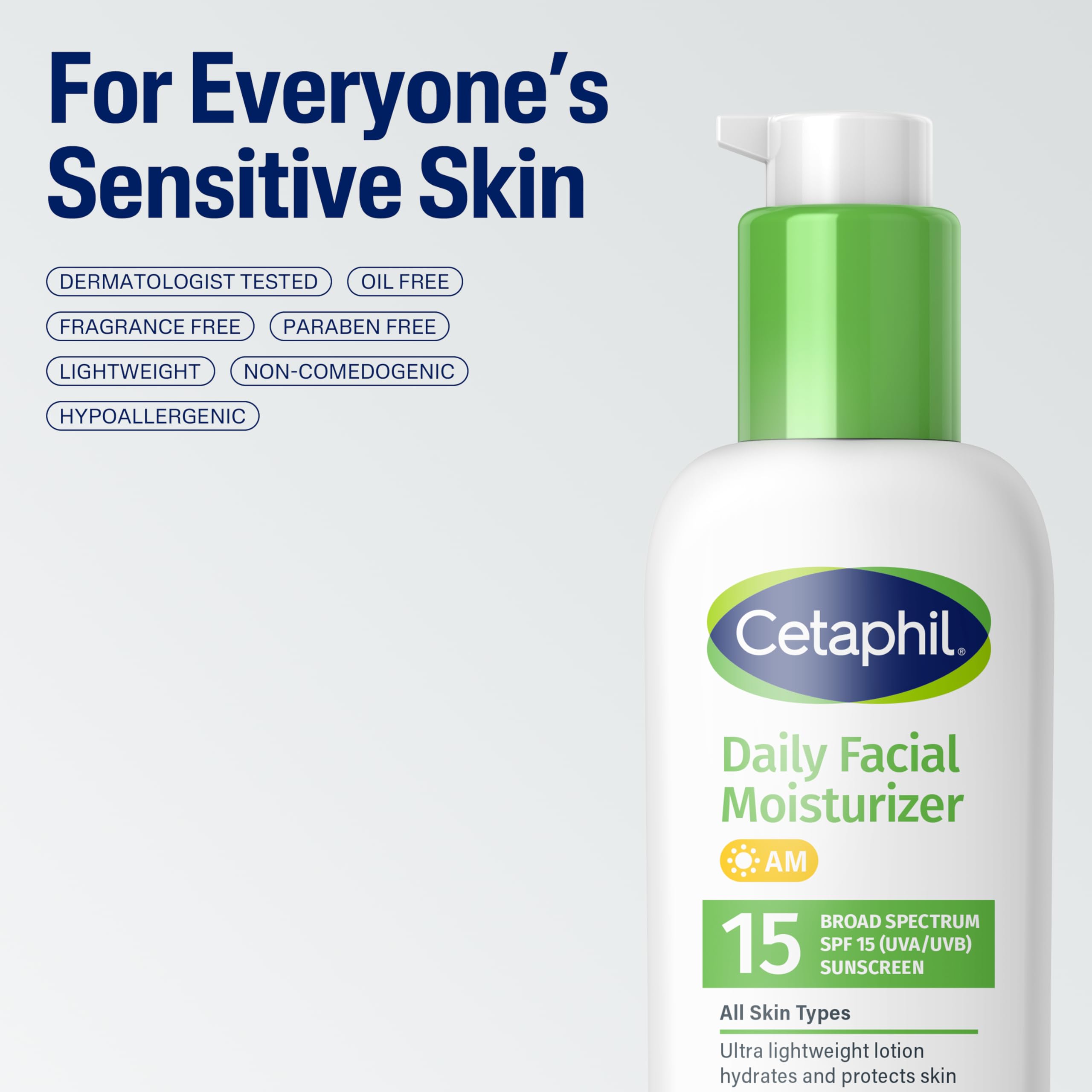 Buy now Cetaphil Daily Facial Moisturizer SPF 15, 4 Fl Oz, Gentle Facial Moisturizer for Dry to Normal Skin Types, No Added Fragrance, Pack of 2, (Packaging May Vary) at indiglob india