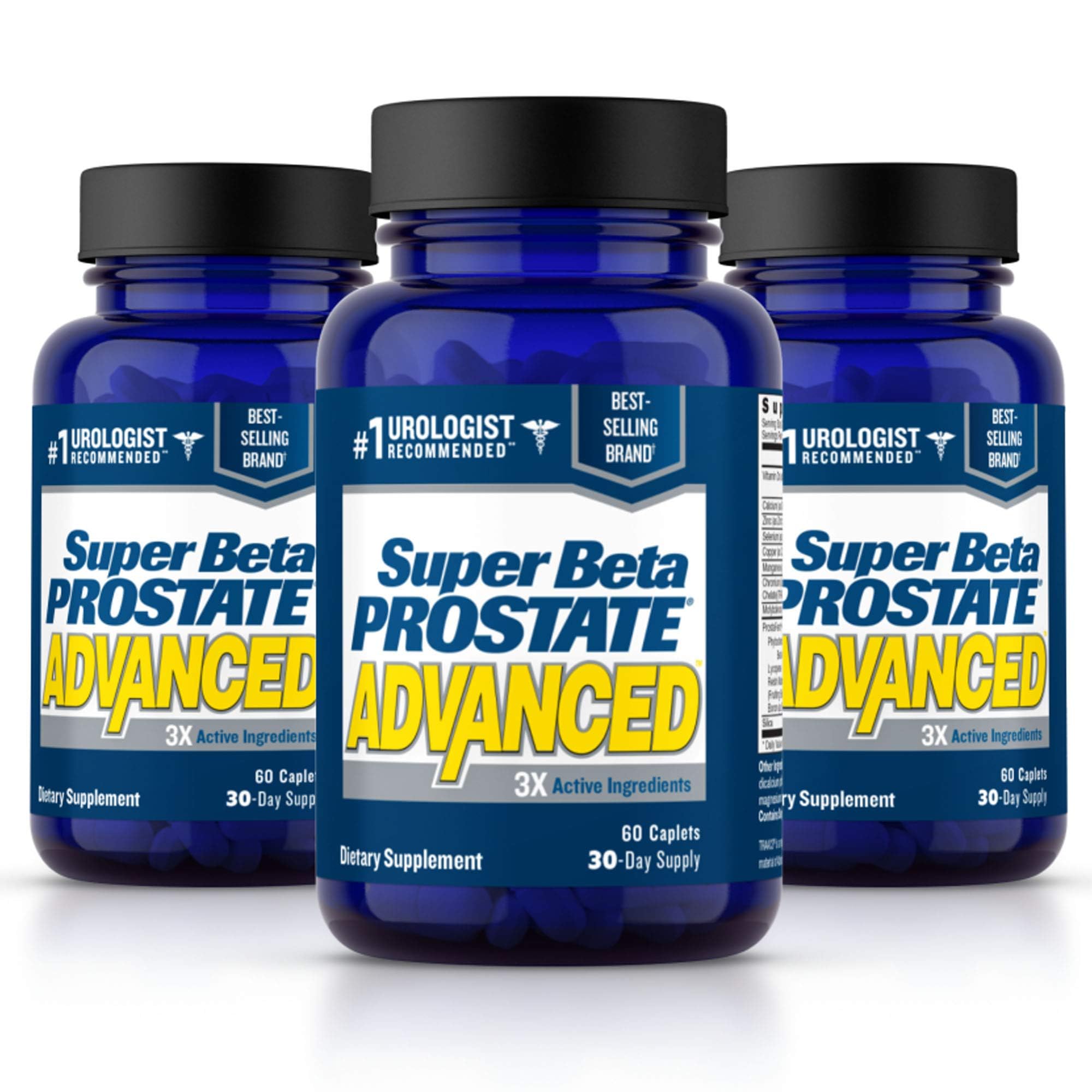 SUPER BETA PROSTATE Advanced - Prostate Health Supplements for Men, 120ct | Reduce Bathroom Trips, Promote Sleep, Better Bladder Emptying & Healthy Prostate