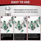 15 PCS 15ml B7000 Rhinestone Glue Clear with Precision Tip, Bedazzling Glue, Multipurpose Super Glues for Nail, Craft, Jewelry Making, Nail Art, DIY, Makeup, Shoes