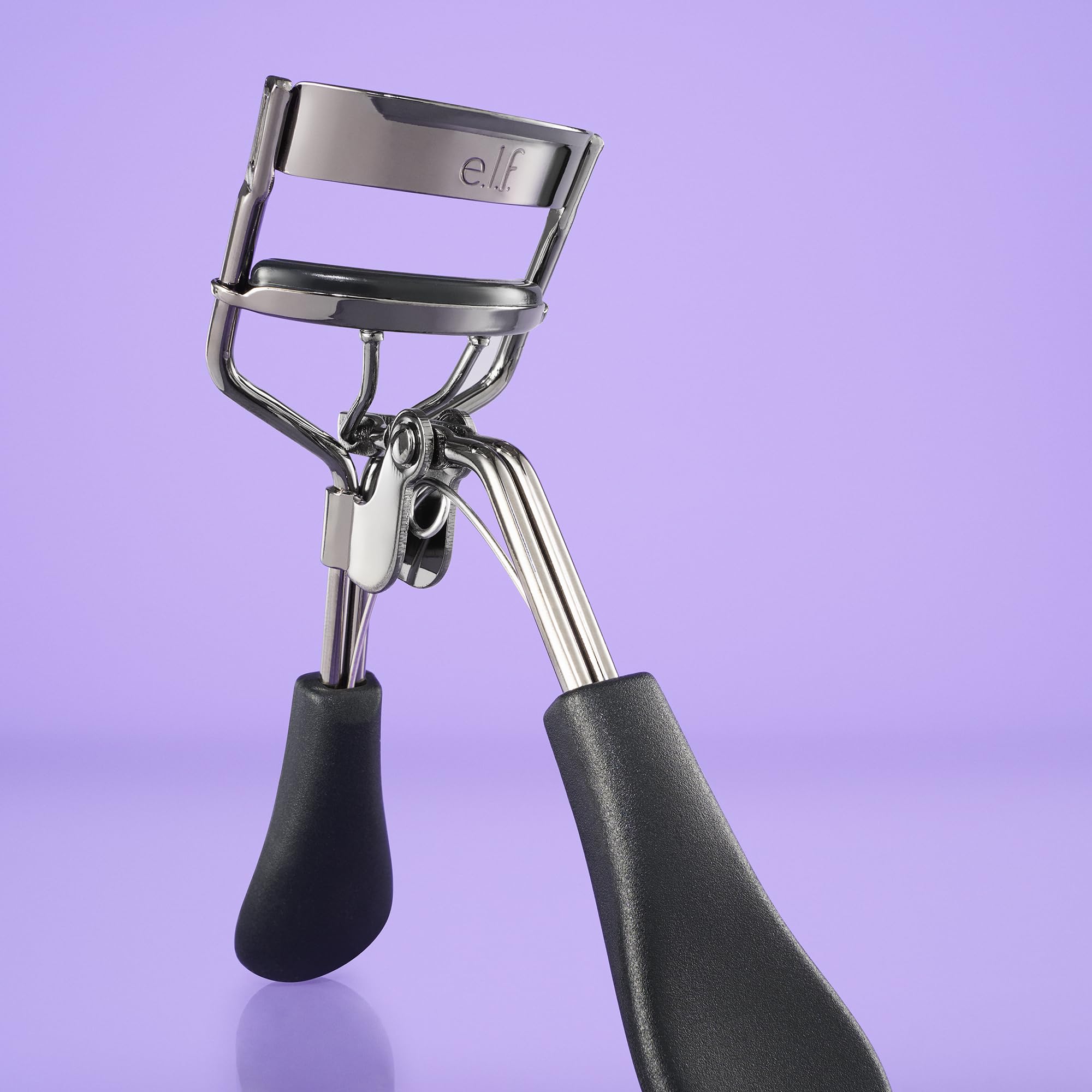 e.l.f. Pro Eyelash Curler, Stainless Steel Lash Curler, Long-Lasting Natural Curl, Ergonomic Design, Includes Replacement Pad, Fits All Eye Shapes