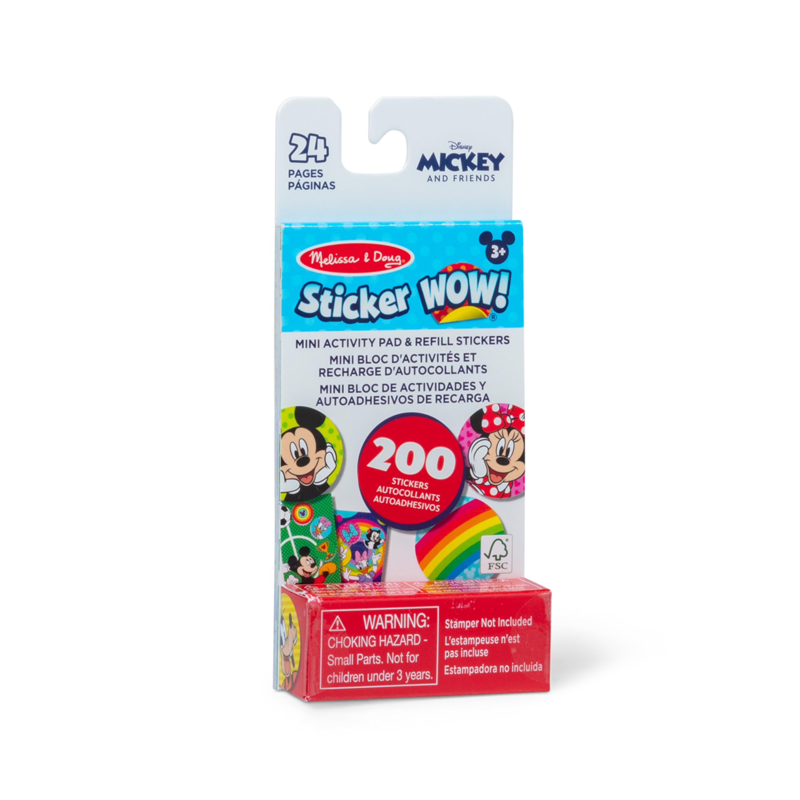 Buy now Melissa & Doug Sticker Wow!ƒ?› Disney Mickey Mouse Bundle: 24-Page Activity Pad, Stamper, 500 Stickers, Mini Pad, Arts and Crafts Fidget Toy Collectible Character Disney Refill at indiglob india