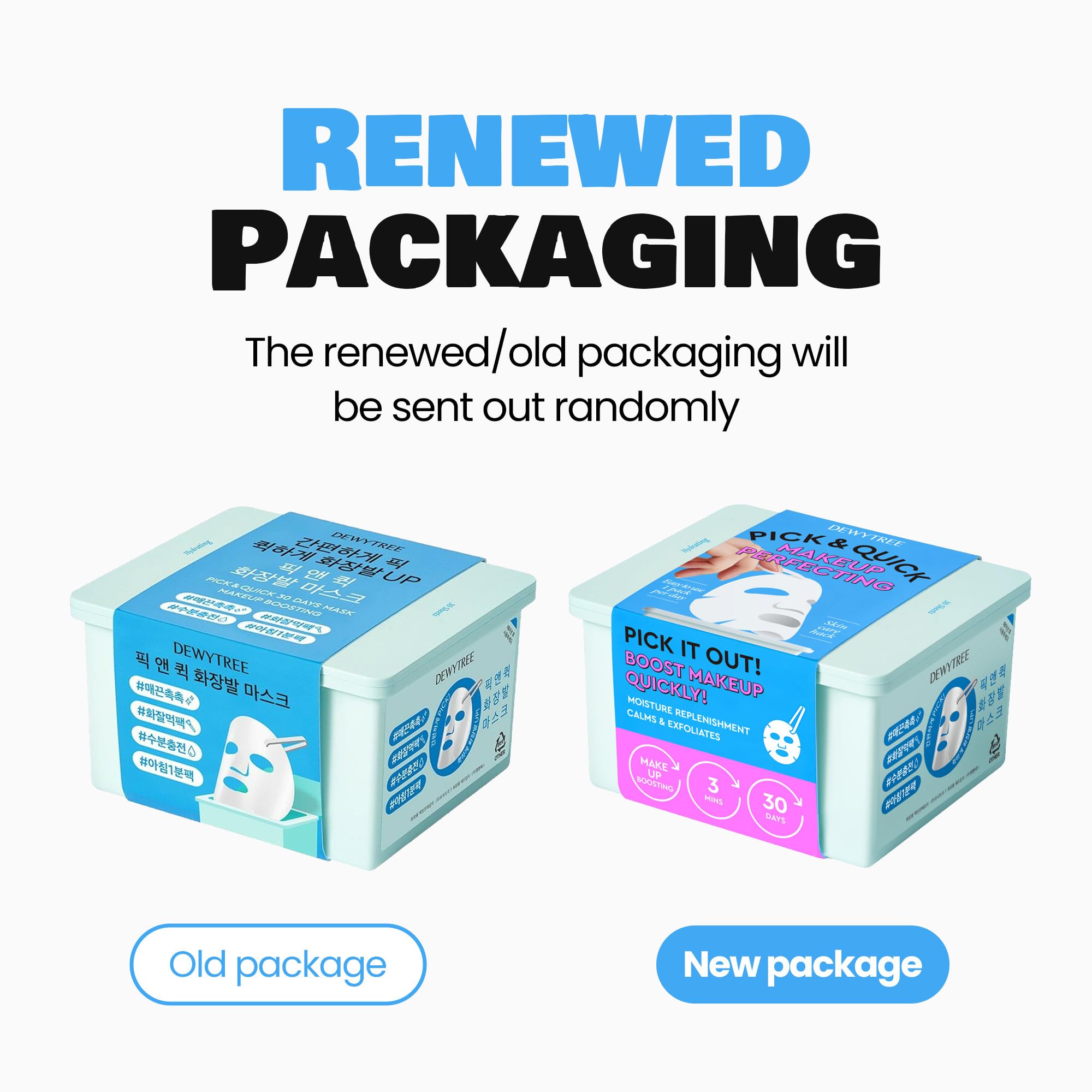 Buy now DEWYTREE Pick and Quick Refreshing Aqua Mask 30 Sheets | Moisturizing Sheet Masks for Face w/Hyaluronic Acid | Gentle Korean Sheet Mask Skin Care w/Amino Acids | Hydrating Face Mask Sheets at indiglob india