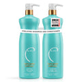 Malibu C Hard Water Wellness Shampoo and Conditioner Duo - Hydrating Hair Care for Shine & Manageability - Protects from Waterborne Elements That Cause Dry, Damaged Hair (33.8oz)