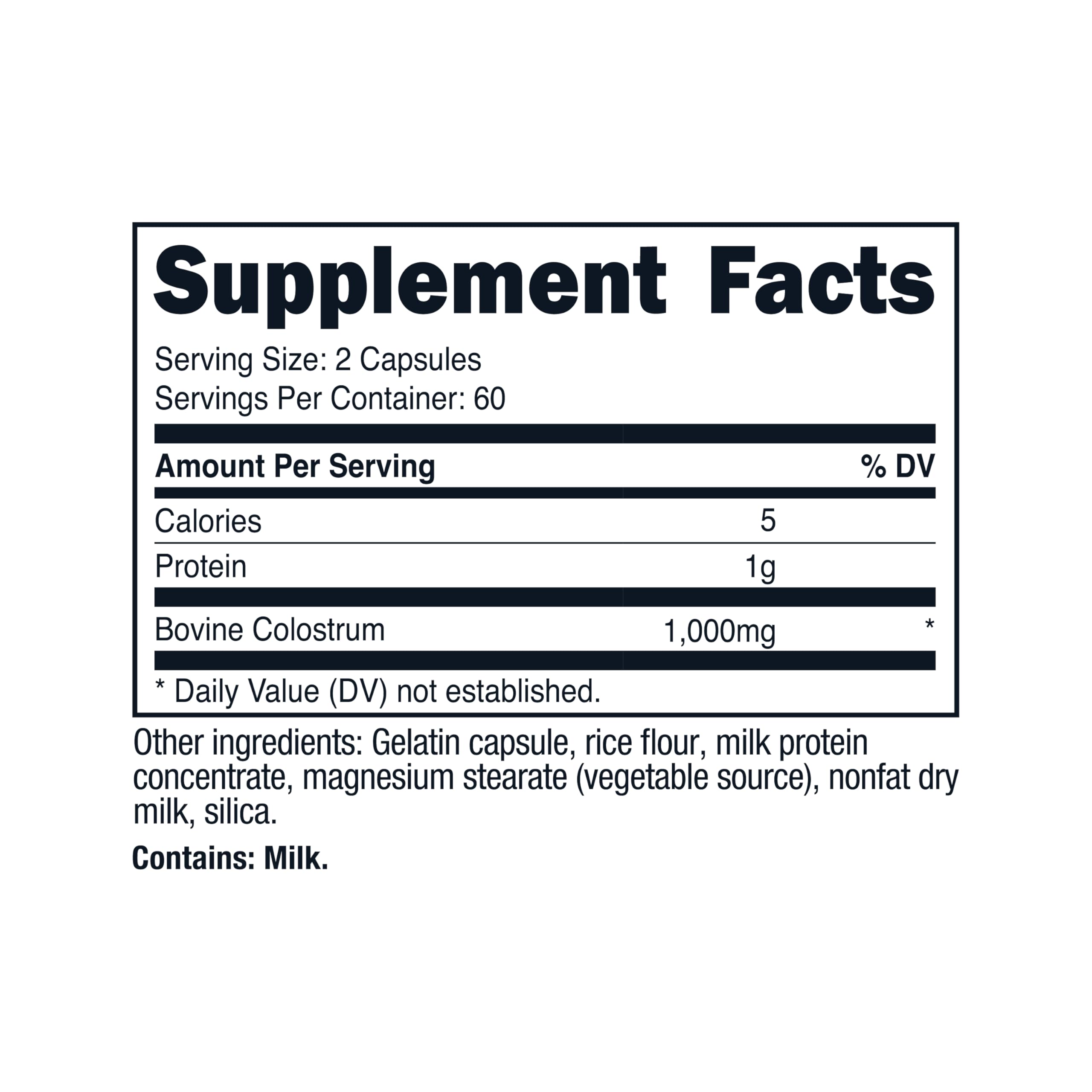 Nutricost Colostrum 500mg, 120 Caps (2 Bottles)