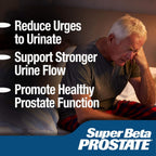SUPER BETA PROSTATE - Prostate Health Supplements for Men, 60ct | Reduce Bathroom Trips, Promote Sleep, Better Bladder Emptying & Healthy Prostate