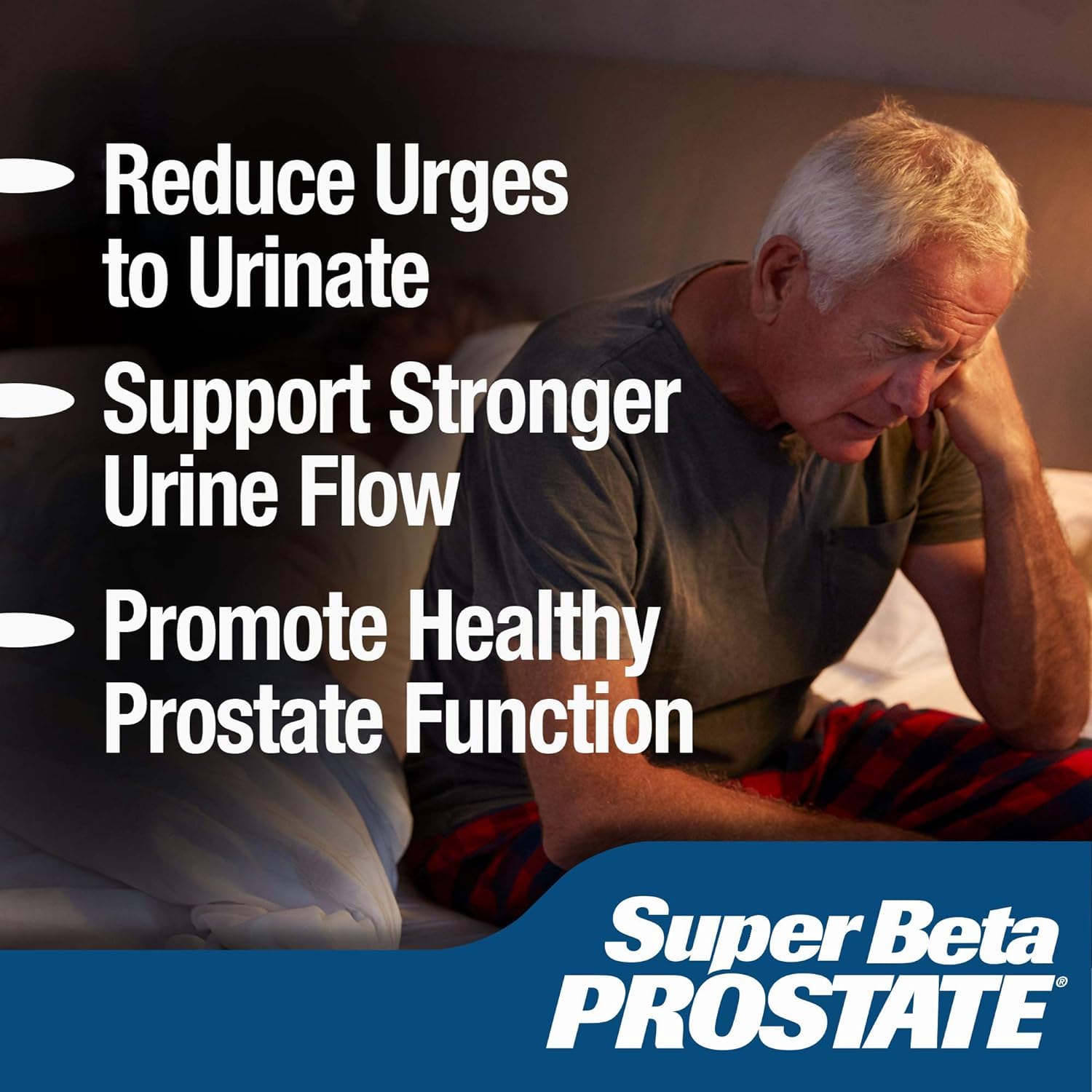 SUPER BETA PROSTATE - Prostate Health Supplements for Men, 60ct | Reduce Bathroom Trips, Promote Sleep, Better Bladder Emptying & Healthy Prostate