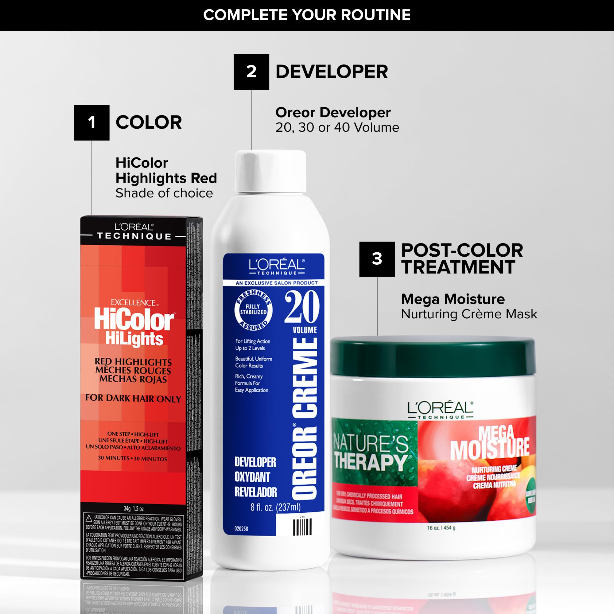 L'Oréal Technique HiColor Red HiLights Permanent Hair Color