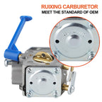 HUZTL 128LD Carburetor Tune Up Kit for Husqvarna 128CD 128L 125L 128LX Gas Trimmer Replaces 545081848 with Air Filter Fuel Line Kit