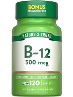 Nature's Truth B12 Vitamin | 500 mcg | 120 Tablets