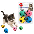 SPOT Sponge Soccer Ball Cat Toys for Cats and Kittens - Interactive and Colorful Plush Toy, Fun to Bat and Chase, Keep Cats Entertained - 1.5" Assorted 4-Pack