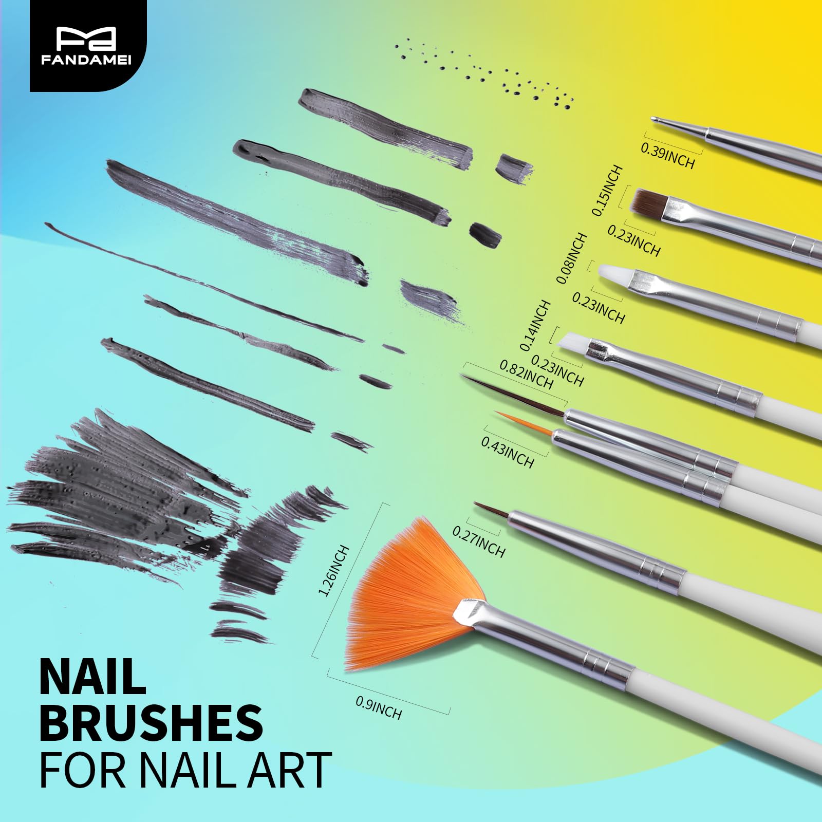 FANDAMEI Nail Art Tools, Nail Stuff, Nail Supplies, Nail Stand, Nail Brush | Nail Art Brushes, Nail Dotting Tool, Nail Stand For Press Ons, Nail Holder For Painting Nails, Nail Tools, Nail Design Tools