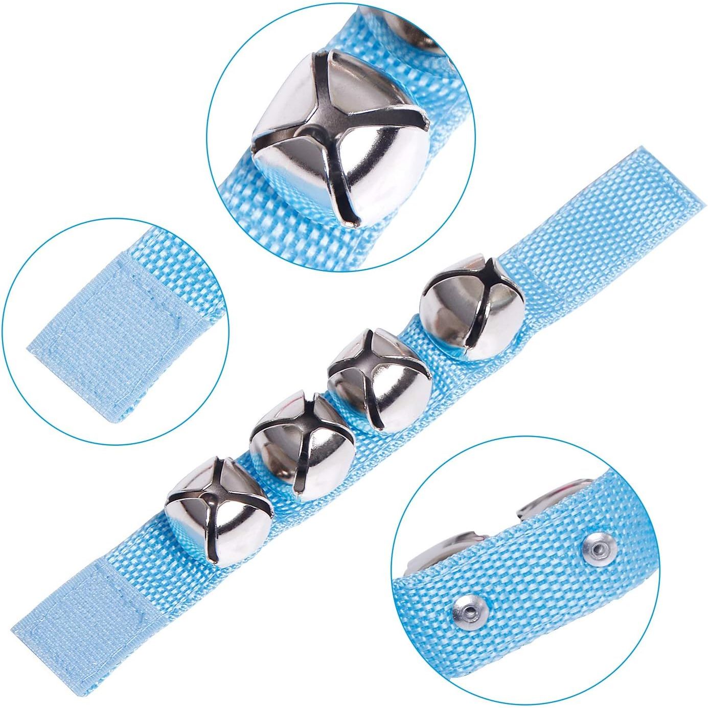 Buy now Augshy Jingle Bells, 24 Pcs Wrist Band Jingle Bells, 12 Musical Instruments Gift for Kids at indiglob india