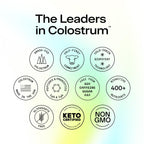 ARMRA Colostrum Powder, Blood Orange, 90 Serving Jar | Gut Health | Debloat | Hair & Skin | Immune Support | Keto | Gluten Free | Grass Fed Bovine Colostrum Supplement
