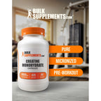 BulkSupplements.com Creatine Monohydrate Capsules - Micronized Creatine Pills - Gluten Free, 7 Capsules per Serving (5000mg), 420 Count (Pack of 1)