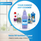 Bisenkud Leak-Proof Refillable Bottle for Swiffer® Wet Jet™ Mop