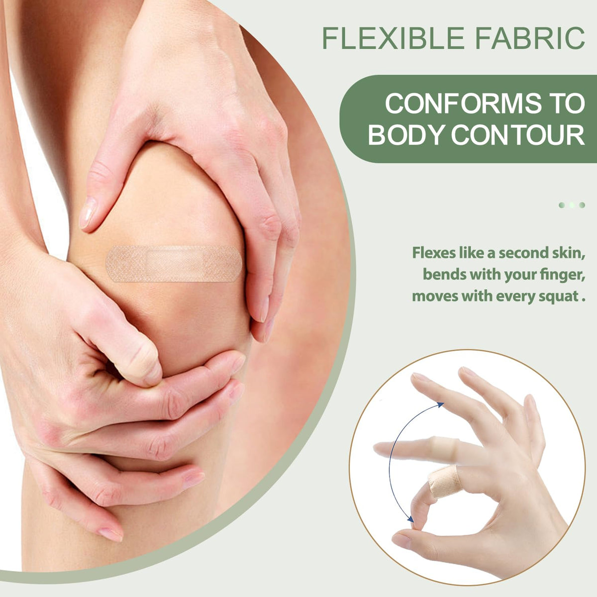 Hysimedy Silicone Bandages for Sensitive Skin 0.75x3 Inch Painless Removal