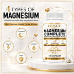 4-in-1 Magnesium Complete, 4-in-1 Formula Magnesium, 120 caps