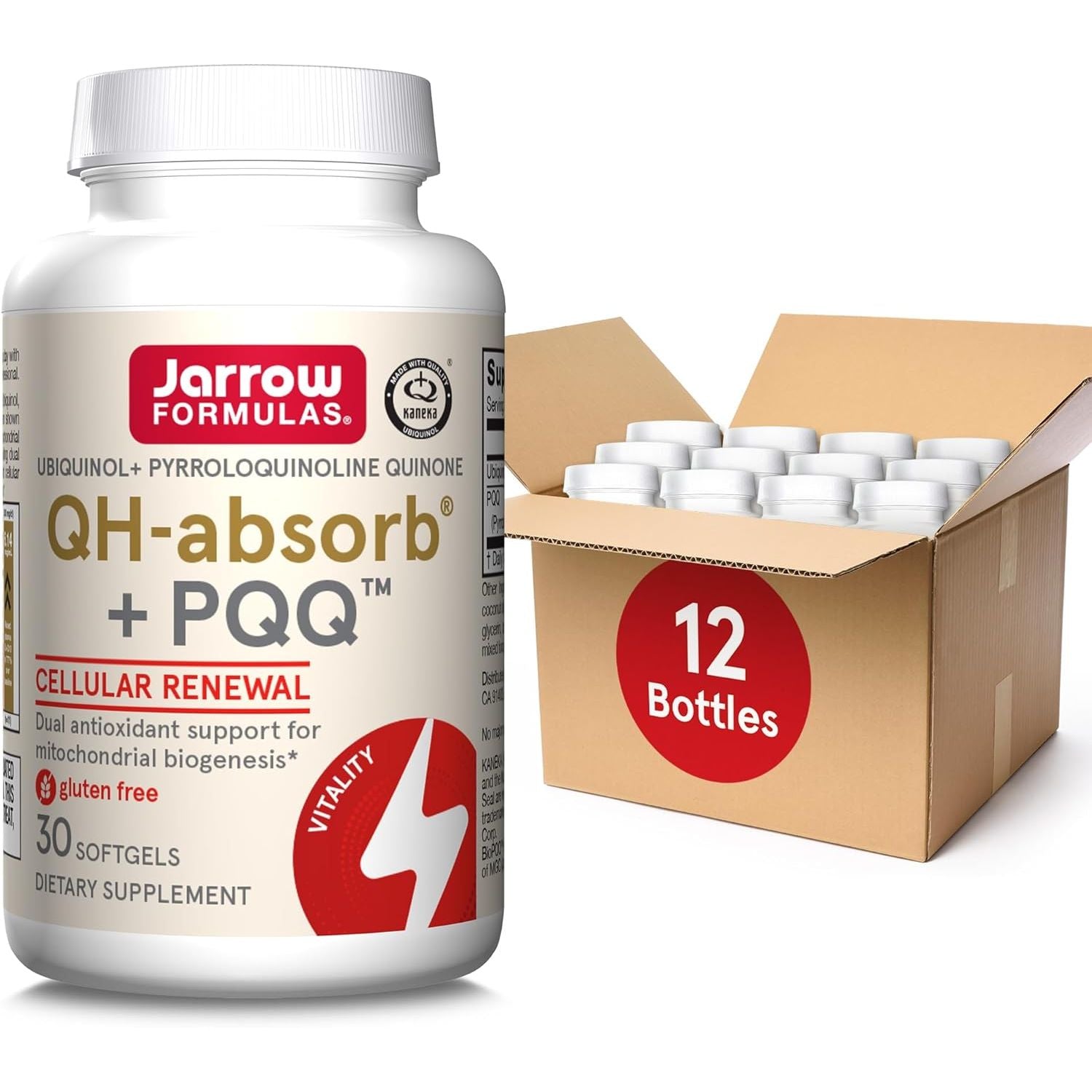 Buy now Jarrow Formulas QH-absorb + PQQ - 30 Softgels - Dietary Supplement Supports Mitochondrial Biogenesis, Energy Production & Cardiovascular Health - Up to 30 Servings 30 Servings (Pack of 12) at indiglob india
