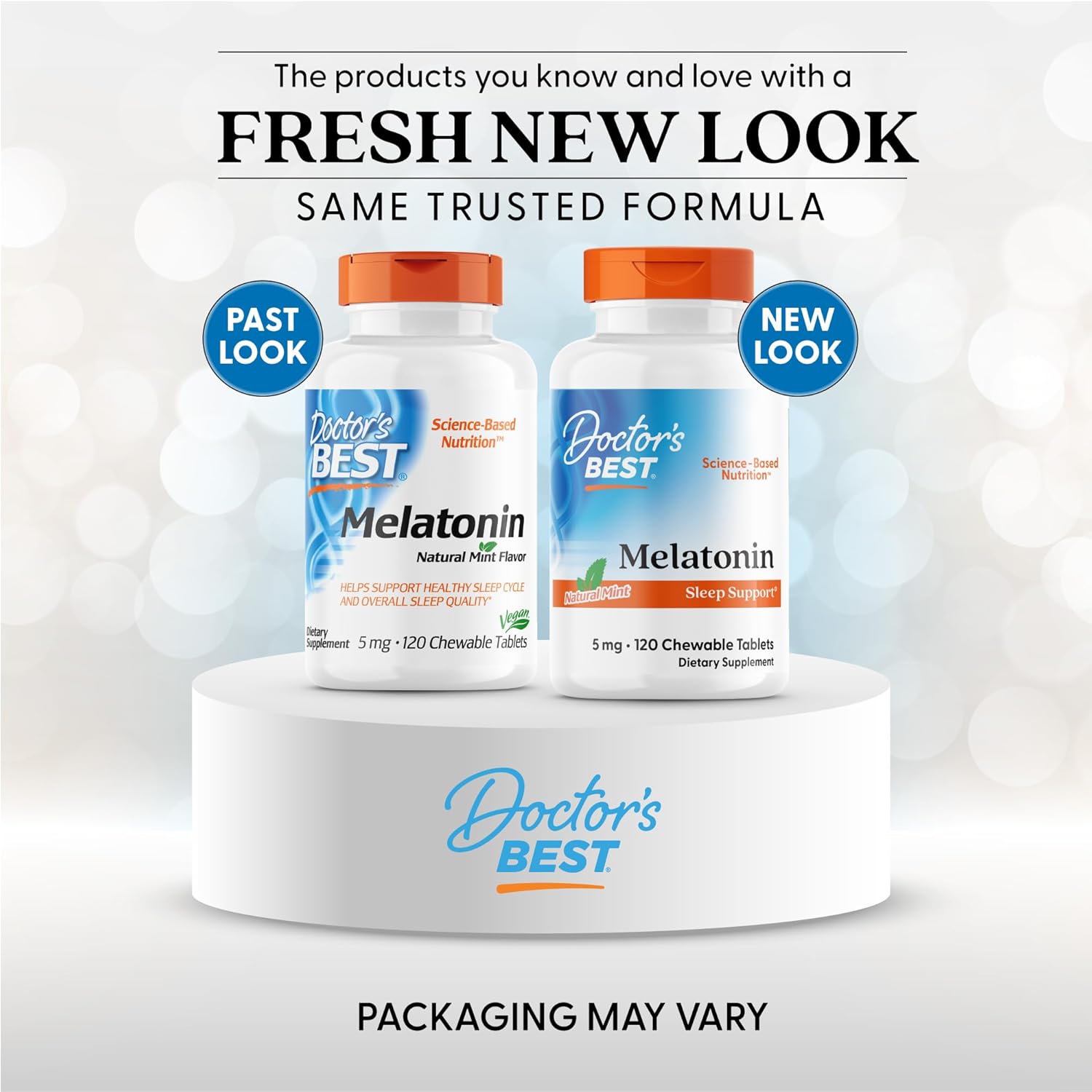 Buy now Doctors Best Melatonin, Sleep Support, Non-GMO, Gluten Free Vegan, Natural Mint Flavor 120 Chewable Tablets at indiglob india